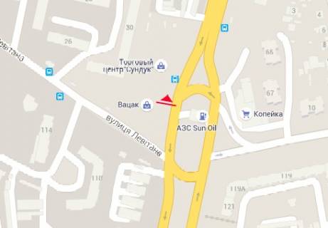 Billboard A in Odessa, 3x6  Nebesnoi Sotni prosp. (Marsala Zukova prosp.), 30a - Levitana st. scheme