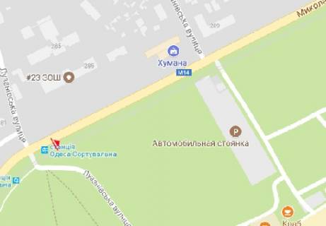 Billboard B in Odessa, 3x6  Mikolaivs'ka doroga, 283 scheme