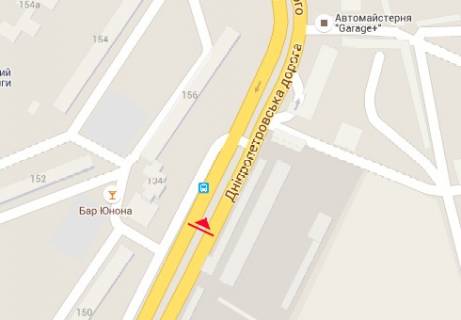 Billboard A in Odessa, 3x6  Semena Palia st., 134 scheme