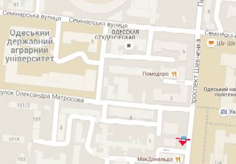 Backlight B in Odessa Sevcenka prosp., 4e scheme