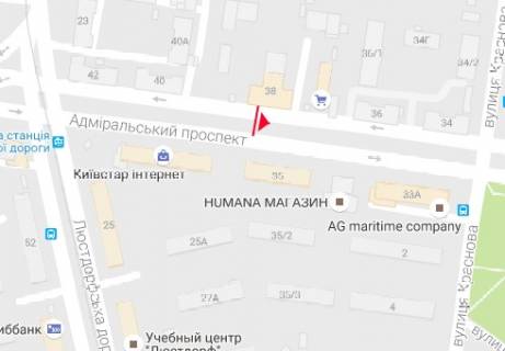 Citylight A in Odessa, 1.8x1.2  Admiral's'kij prosp.38 (shemaNo5) scheme