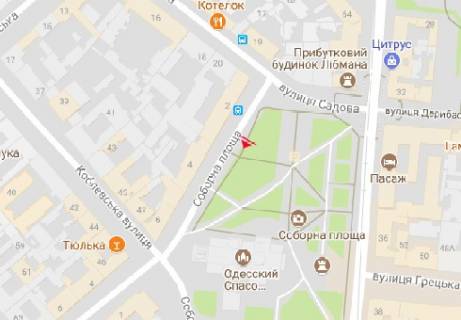 Citylight A in Odessa, 1.8x1.2  Sobornaa pl., 1 A scheme