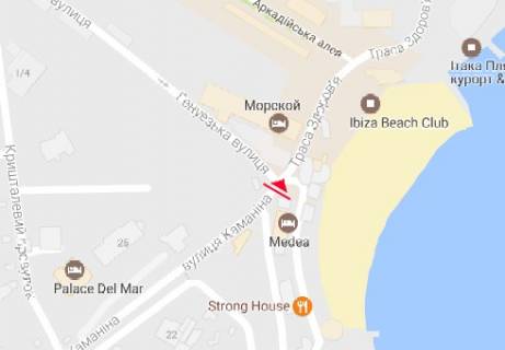 Citylight B in Odessa, 1.8x1.2  Central'naa allea plaza "Arkadia" (shema No32) scheme