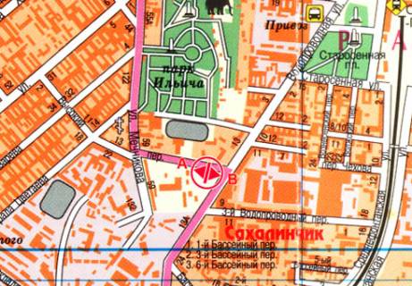 Prismatron, Prism B in Odessa, 3x6  Vysokij per. - st. Vodoprovodnaa - 13253 scheme