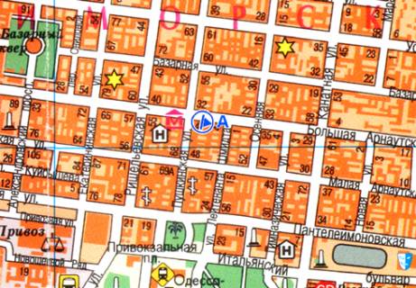 Scrolller, Scroll A in Odessa, 2.32x3.14  B. Arnautskaa st., 47 - Puskinskaa st. - 13366 scheme