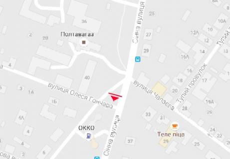 Prismatron, Prism A in Poltava, 3x6  Sennaa st. - Olesa Goncara st. (Poltavagaz) - 13663 scheme