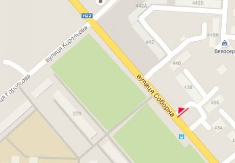 Billboard B in Rivne, 3x6  Soborna st., 436 scheme