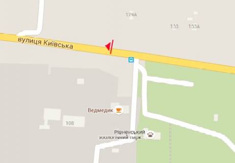 Billboard B in Rivne, 3x6  Kiivs'ka st., 110 scheme