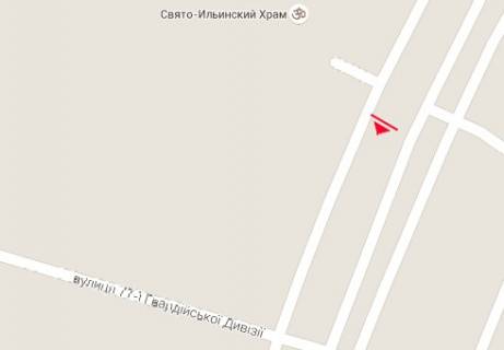 Billboard A in Slavutich, 3x6  Geroiv Cornobil'civ av., gotel' "Evropejs'kij" scheme