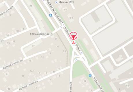 Billboard A in Sumi, 3x6  Peremogi prosp. (Kurs'kij prosp.), 12/6 scheme