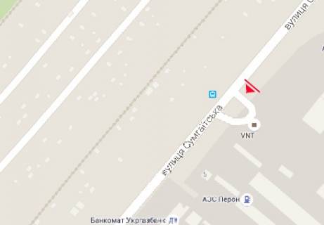 Billboard A in Cherkasy, 3x6  Sumgaits'ka st., 1 scheme