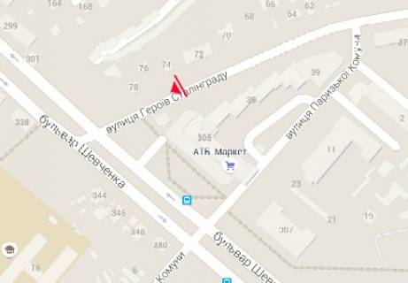 Backlight B in Cherkasy, 2.3x3.14  Geroiv Stalingrada st., 76 - Sevcenka bul'v. scheme