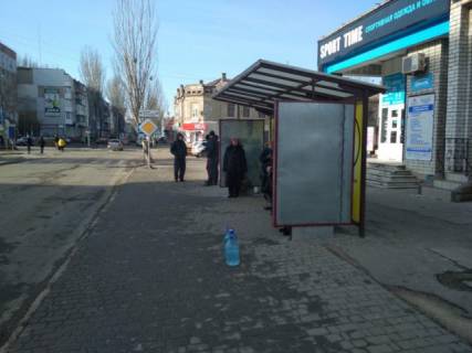 Citylight A in Berdyansk, 1,2х1,8  Central'naa st. / Pobedy av. (ostanovka) Photo 1