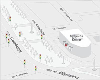 Citylight A in Lviv, 0,7x1,0  Svobodi prt. scheme
