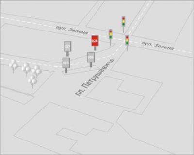 Citylight B in Lviv, 1,2x1,8  Petrusevica pl., 10 scheme