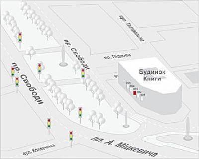 Citylight B in Lviv, 0,7x1,0  Svobodi prt. scheme