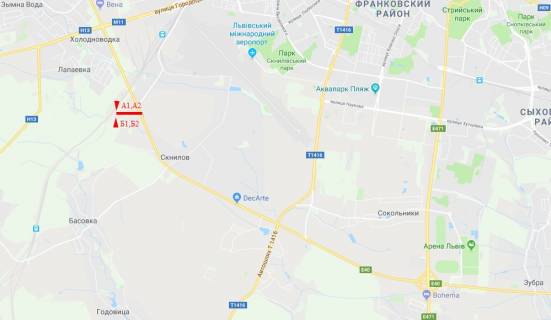 Billboard A in Lviv route, 6x3  M-10 Zahidnij obhid, bila Avtohati v storonu TC "King Cross" , niznij scheme