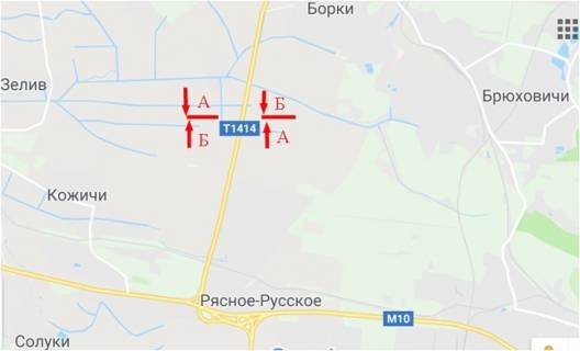 Billboard B in Lviv route, 6x3  Ob'izna doroga, s. Birki, livij scheme