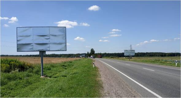Billboard B in Lviv route, 6x3  Trasa M-06 Kiiv-Cop, Ob'izna doroga z Kieva pered Gamaliivkou, pravij Photo 1