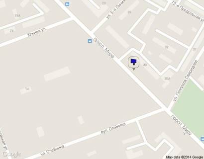 Billboard A in Mykolaiv, 3*6   av. Miru, 30  - st. Gen. Sviridova scheme