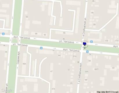 Billboard A in Mykolaiv, 3*6   st. Cigrina - st. 1 - sa Slobids'ka scheme