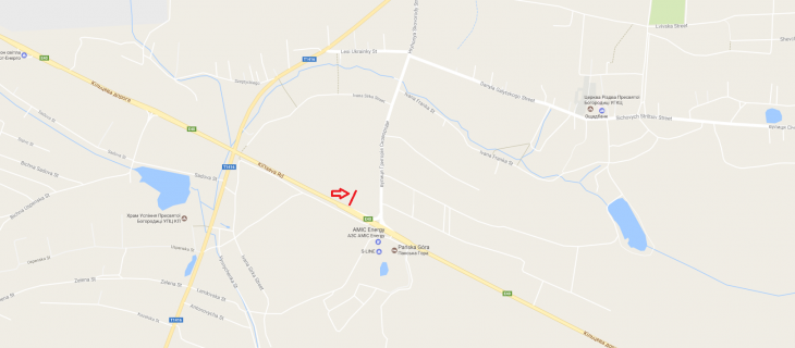 Billboard B in Sokilniki, 3х12  M-10 Zahidnij obhid m. L'vova scheme