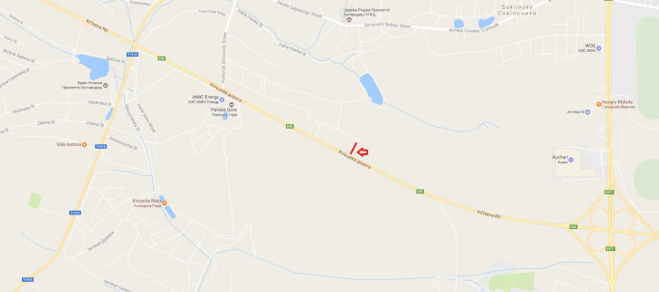 Billboard A in Sokilniki, 3x6  M-10 Zahidnij obhid m. L'vova scheme