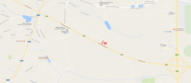 Billboard A in Sokilniki, 3x6  M-10 Zahidnij obhid m. L'vova scheme