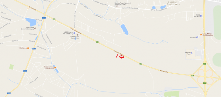 Billboard B in Sokilniki, 3x6  M-10 Zahidnij obhid m. L'vova scheme