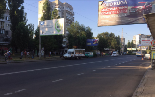 Billboard B in Mykolaiv, 3*6  st. Kosmonavtov, 57 - pl Peremogi (storona B) Photo 1