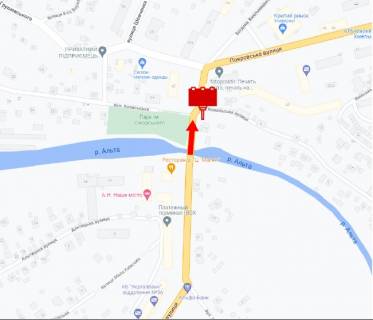 Billboard A in Pereyaslav (Pereyaslav-Khmelnitsky) st. B-Hmel'nic'kogo 71, poruc z TC "Magnit" scheme