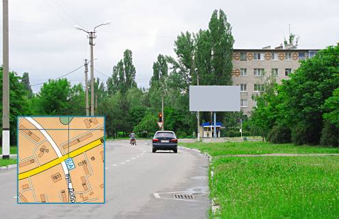 Billboard A in Horishni Plavni (Komsomolsk), 3x6  perehresta prosp. Geroiv Dnipra ta st. Dobrovol's'kogo Photo 1