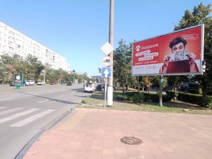 Billboard A in Horishni Plavni (Komsomolsk) центр. перехр.просп. Героїв Дніпра та вул. Миру, призматрон, освітлення Photo 2