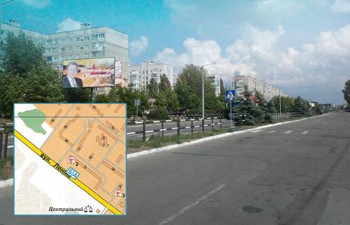Billboard B in Horishni Plavni (Komsomolsk) prosp. Geroiv Dnipra, 78, central'na st., (napvroti rinku, rajon "Piski") Photo 3