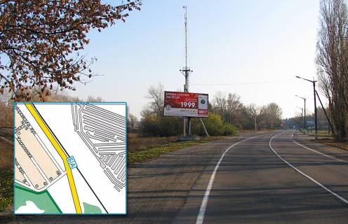 Billboard B in Horishni Plavni (Komsomolsk) вул. Дніпровська, (біля автобусної зупинки, в р-ні АЗС "Авіас") Photo 1