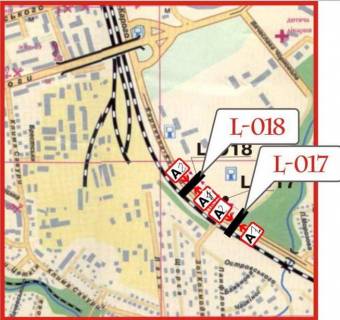 Billboard A in Lutsk, 3х6  Karpenka -Karogo, No2(rozpodil'ca smuga, rajon restoranu Sribni Leleki, avtokoncernu Mitcubisi) scheme