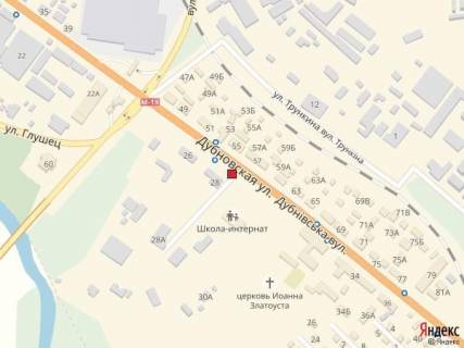 Billboard A in Lutsk st. Dubnivs'ka 28 (viizd z mista, bila zupinki Luc'kvodokanal, poruc vijs'kovij licej) scheme