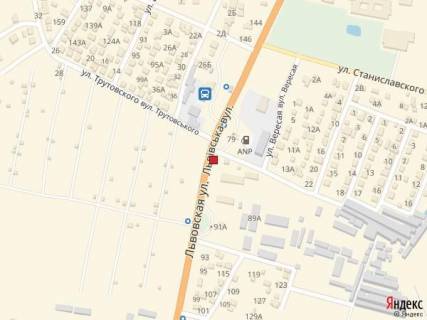 Billboard B in Lutsk st. L'vivs'ka, 148 (vizd v misto zi storona L'vova, bila AZS, navproti avtostancia No2) scheme