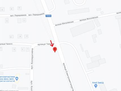 Billboard A in Nikopol, 6х3  na perehresti st. Elektrometalurgiv ta st. Calogo scheme