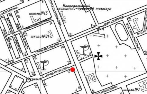 Citylight B in Kherson Usakova av. - Pugacova prov. scheme