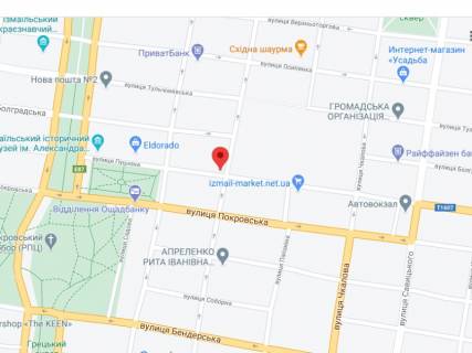 Billboard A in Izmail Bolgrads'ka st., 80, apteka "Med Servis", NoUg003, prajs za rolik 10 sek 1 vihid/5 hvilin, z 8:00-22:00. Rozrahunok dla insih parametriv translacii utocnujte u menedzera. scheme