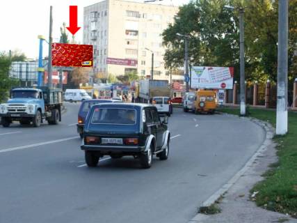 Billboard B in Kropyvnytskyi (Kirovograd), 3x6  Anovs'kogo st. / Tamma st. (kol. Geroiv Stalingradu st.), "Kolgosnij" i "Kritij" rinki (flazok) Photo 3