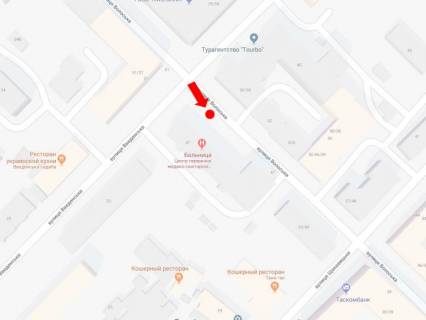 Citylight  in Kyiv, 1.8x1.2  Volos'ka st., 47 - st. Vvedens'ka, bila Polikliniki Podil's'kogo r-nu, v storonu Nizn'ogo valu scheme