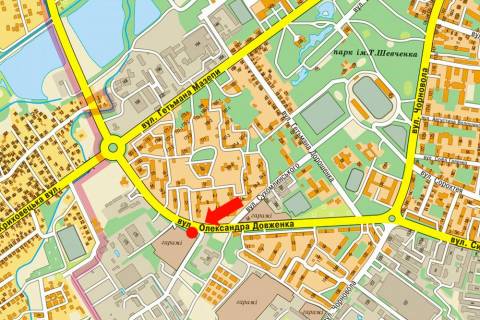 Billboard B in Ivano-Frankivsk, 3x6  Dovzenka st., bila Avtorinku scheme