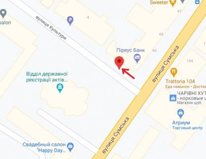 Backlight A in Kharkiv Kul'turi st. - Sums'ka st., 63, vid Sums'koi st. scheme