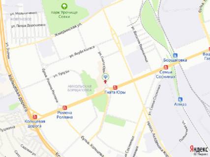 Video Billboard A in Kyiv, 6x3  Uri Gnata st.,9 (TC "Kvadrat", TC "Ditaca Kraina",kinoteatr "Lejpcig", Sil'po, Velika kisena, El'dorado), v  napramku prosp. Peremogi - 322726 scheme