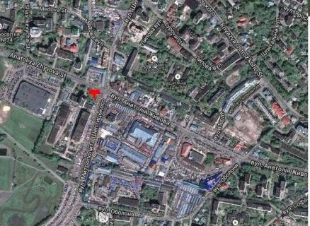 Billboard A in Ternopil, 3x6  Zivova st. / Septic'kogo st., (1) scheme