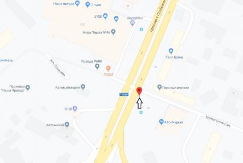 Scrolller, Scroll A in Dnipro (Dnipropetrovsk), 3.14х2.32  prosp. Slobozans'kij - st. Stoletova, navproti TC Nasa pravda, na svitlofori - 229997 scheme