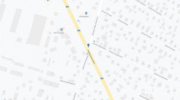 Billboard A in Bila Tserkva, 3х6  Vst. Tolstogo perehresta z st. Skvirs'ke sose scheme