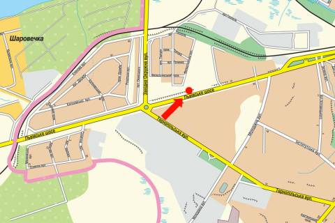 Billboard B in Khmelnitsky, 3x6  L'vovskoe sosse, 18, bila avtomagazina scheme